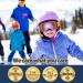 LOEO Kids Ski Goggle - Black with Red Silver Lens | Ski Goggles for Kids Youth Teens Boys and Girls 5-14 - Buy Online on SooperMarket.com