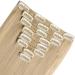 Silk-co Clip in Hair Extensions - 100% Synthetic 23 Inch Straight Blond & Bleach Blond Hairpieces - 8pcs for Full Head Coverage - Buy Online on SooperMarket.com