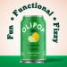 OLIPOP Lemon Lime Sparkling Tonic | Prebiotic Soft Drink with 9g Plant Fiber | Botanical-Rich & Low-Calorie | 4g Sugar per Can | Caffeine-Free & Vegan | Non-GMO | 12oz 12-Pack - Buy Online on SooperMarket.com