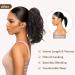REECHO 10 Inch Ash Brown Ponytail Extension | Short Curly Synthetic Hairpiece with Platium Highlights - Buy Online on SooperMarket.com