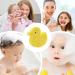 Visiblurry Bath Sponge for Kids | Soft Wood Pulp Sponge Body Wash Scrubber | Shower Sponge Dead Skin Remover Cute Shower Brush Bath Supplies for Toddler Kids Baby Yellow - Buy Online on SooperMarket.com