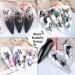 Black Retro Butterfly Nail Art Stickers - 8 Sheets Adhesive Decals for Acrylic Nails Decoration - Buy Online on SooperMarket.com