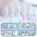 4 Boxes Iridescent White Nail Glitter Mylar Flakes - Nail Art Confetti Sequins for Makeup, Nails & Resin Crafts | LoveOurHome - Buy Online on SooperMarket.com