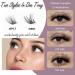 DIY Individual Cluster Lash Extension Kit with Bond and Seal Remover Tweezers | 204 Pcs 10-16mm Natural Light C/D Curl False Eyelashes | Beginner at Home - OP01+OP17 - Buy Online on SooperMarket.com