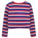 BONNY BILLY Girls Knitted Cotton Cardigan Shrug - 7-8 Years, Stripe Red - Buy Online on SooperMarket.com