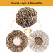 5pcs Double Layer Reversible Satin Bonnet for Black Women - Large Drawstring Silk Hair Cap for Curly Hair, Braids - B Floral/Leopard Print - Buy Online on SooperMarket.com