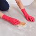 Spontex Everyday Household Gloves - Cotton Flocked Safe Grip Pink Size S - Perfect for Daily Use - 1 Pair - Buy Online on SooperMarket.com