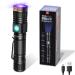 DARKBEAM UV Light Torch Ultraviolet Flashlight Rechargeable 365nm Wood's Lamp Black Light Blacklight Portable Mini Handheld LED Pet Urine Ringworm Detector Resin Curing Pocket-Sized