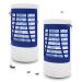 Bug Zapper Indoor Electronic Fly Zapper Lamp Non-Toxic Silent Insect Mosquito Killer Fly Killers Indoor for Home Use Effective Operation UV Insect Killer Fruit Fly Traps Indoor Blue