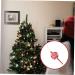HOLIDYOYO 4pcs Lollipop Pendant Christmas Tree Hanging Peppermint Fake Christmas Candy Lollipops Red Plastic Red 11.60X5.00X1.60CM - Buy Online on SooperMarket.com