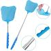 Jieyuchu Flying Claps - Stainless Steel Extendable Fly Swatter for Effective Pest Control | Ward Off Wasps & Mosquitoes | Blue - Buy Online on SooperMarket.com