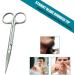 Krisp Beauty Stainless Steel Scissors Set - 2 PCS Nail & Cuticle / Manicure Scissors Kit - Straight & Curved Blades for Beard Mustache Nose Hair Ear Hair Eyebrow & Eyelash Cutting - Buy Online on SooperMarket.com