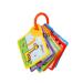 Jollybaby Baby Sensory Teether Toys - Teething Crinkle Book Soft Cloth Books BPA-Free Newborn Teethers for Babies  Infant 0-12 Months(Colors)