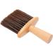Large Barber Hair Cutting Brush with Wooden Handle Barber Face Brush for Face Neck Duster Hair Cutting Accessories (Brown) - Buy Online on SooperMarket.com