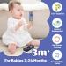 2 Pack TV Remote Control Shape Teething Toys for Babies 3-12 Months - Silicone Infant Chew Toys in Black/Grey - Buy Online on SooperMarket.com