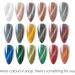 Cat Eye Gel Nail Polish White Silver Glitter Magnetic Gel Nail Varnish Holographic Sparkly Shimmer Crystal French Manicure Soak off UV/LED Lamp Nails Long Lasting Nail Art Manicure Salon DIY at Home - Buy Online on SooperMarket.com