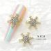 Stand Out With 10pcs 3D Art Alloy Snowflake Embellishments Fashionable Decorations X1231 - Buy Online on SooperMarket.com