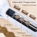 Hair Crimper Iron 0.6 Inch - Tourmaline Ceramic Fast Heat Adjustable Temp Dual Voltage | Perfect for All Hair Types - Buy Online on SooperMarket.com