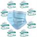 NU R Disposable Face Mask 3Ply Mask with Filter Layer and Elastic Earloop Retail 50pcs/box BLUE 400PCS