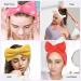 Merkaunis 42 Pcs Cute Bow Hair Band Set - Adjustable Fluffy Headbands for Skincare, Shower, Yoga - Perfect Women and Girls Gift - Buy Online on SooperMarket.com