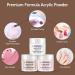 Shop Lavender Violets 12 Skin Tone Acrylic Powder & Liquid Set | DIY Nail Kit with Brush & Forms - International Shipping - Buy Online on SooperMarket.com
