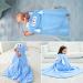 Funmo Baby Hooded Towel 70x140 cm - Soft Super Absorbent Bath Towel for Kids (0-5 Years) - Cute Blue Design - Buy Online on SooperMarket.com