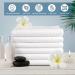 HOMEXCEL Microfiber Washcloths Towel Pack of 24 - 12x12 White | Highly Absorbent & Soft Face Towels for Bathroom, Gym, Hotel & Spa - Fast Drying Multi-Purpose Cleaning Cloth - Buy Online on SooperMarket.com