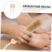 2 x Exfoliating Tool for Dead Skin Feet Grinding Tools Foot Care Brush Wooden Tools Foot on the Foot Wood 2 in 1 Pedicure Brush - Buy Online on SooperMarket.com