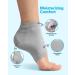 MoistMate Heel Socks for Dry Cracked Feet - Foot Care Repair and Moisturizing - Aloe Spa Socks for Men and Women (Grey, 2 Pairs) - Buy Online on SooperMarket.com