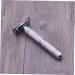 Premium Steel Double Edge Safety Razor for Men - Textured Design Solid Wood Handle Perfect for a Close Shave - 1 Count - Buy Online on SooperMarket.com