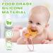 Vicloon Silicone Toy Clip 2Pcs - Food Grade Pacifier & Sippy Cup Straps | Adjustable Stroller & Baby Toy Anti-Drop Chain - Bear-Pink/Apricot - Buy Online on SooperMarket.com