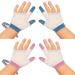 2 Pairs Baby Stop Thumb Sucking Finger Guard Kid Infant Stop Thumb Sucking Kit Soft Mesh Fabric Stop Sucking Glove No Scratch Breathable Finger Thumb Protector (for 15 Months to 1 Years Old)