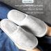 6 Pairs OSTADARRA Spa Slippers - Non Slip, Disposable & Washable - Unisex House Hotel Indoor Slippers in Beige and Gray - Perfect for Guest, Bathroom, Bedroom & Bride - Buy Online on SooperMarket.com
