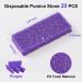 Disposable Pedicure Scrubber Callus Remover Pumice Stone - Purple Coarse, Pack of 40 (3.15x1.34x0.47 Inch) - Foot Care Essential - Buy Online on SooperMarket.com