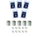 5 x Nano magnetic silver with 5 waterproof log strips geocaching hiding place container micro nanos nano neodymium