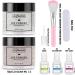 Lofuanna Dip Powder Nail Starter Kit - Glitter Set | 9Pcs Dip Powder Set for DIY French Nail Art Manicure | Base Top Coat Activator Included | No UV/LED Needed | Beginners Friendly - Buy Online on SooperMarket.com