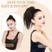 PORSMEER Claw Clip Ponytail Hair Extension - Short Black 10 inch Tousled Updo Bun for Women - Buy Online on SooperMarket.com