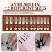 Black Butterfly False Nails Set - 24PCS French Square Tips with Glitter Diamond Design & Jelly Adhesive - Women's Nail Art - Buy Online on SooperMarket.com