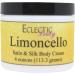 Eclectic Lady Limoncello Satin and Silk Cream Body Cream Body Lotion 2 oz - Shea Butter Aloe Silk Amino Acids Vitamin E Phthalate-Free Handcrafted in USA - Perfect For Women 2 Ounce