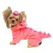 DELIFUR Dinosaur Dog Halloween Costume Pet Dino Hoodie for Small & Medium Dogs(Pink 2XL) 2X-Large Pink