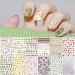 1000+ Patterns Nail Art Stickers Decals for Women Kids  Kalolary 3D Self-Adhesive Spring Stickers Flower Fruit Plant Stars Moon Smiling Face for Girls Manicure Salon Gift for Women Girl(12 Sheets)