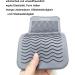 Heat-Resistant Silicone Mat Bag for Curly Bars & Hair Tools | 28.5 cm x 14 cm | Gray - Buy Online on SooperMarket.com