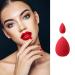 T4B KASH KI Red Teardrop-Shaped 2-Piece Makeup Sponge Set - Latex-Free Standard & Mini for Perfect Concealer Application | International Shipping Available - Buy Online on SooperMarket.com