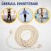 Best Sporting Springs Rope | 100% Natural Cotton & Jute | 280 cm | Handle-less | Top Quality for Clubs Schools & Recreational Sports - Buy Online on SooperMarket.com