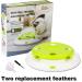 Pettom Interactive Cat Toy | Electric Butterfly Funny Exercise Toy for Kittens | Rotating Pop N Play Toy with Replacement Feathers | Green - Buy Online on SooperMarket.com