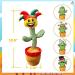 Dancing Cactus Toy - Singing Plush Interactive Repeating & Dancing Fun - Grinning Gus the Horned Cactus - USB Rechargeable - Christmas Decoration Piece - Buy Online on SooperMarket.com
