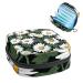 Daisies Green Leaf Sanitary Napkin Storage Bag Feminine Menstrual Cup Pouches Nursing Pad Holder Tampon Bags Portable Period Bag for Women Teen Girls 1Pcs Multi-colored 12