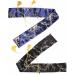 FLURSAILE 2pcs Sword Bag 51inch Synthetic Silk Katana Bag Sword Cover Carrying Case For Samurai Swords Plum Blossom Black & Blue - Buy Online on SooperMarket.com