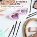 100 Pack Disposable Angled Eyebrow Brushes - Salon Quality Tinting and Makeup Tool - Buy Online on SooperMarket.com