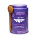 JusTea PURPLE RAIN | Loose Leaf Purple Tea | Tin with Hand Carved Tea Spoon | 40+ Cups (2.8oz) | Very Low Caffeine | Award-Winning | Fair Trade | Non-GMO Loose Leaf Tea Tin